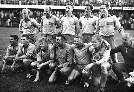 Svenska truppen vid VM i fotboll 1958.