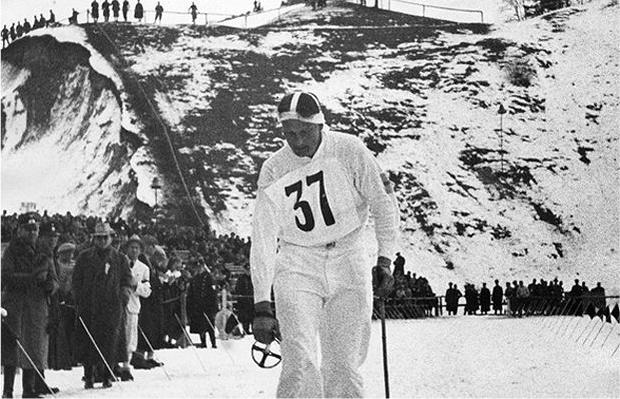Elis Wiklund i Garmisch-Partenkirchen 1936