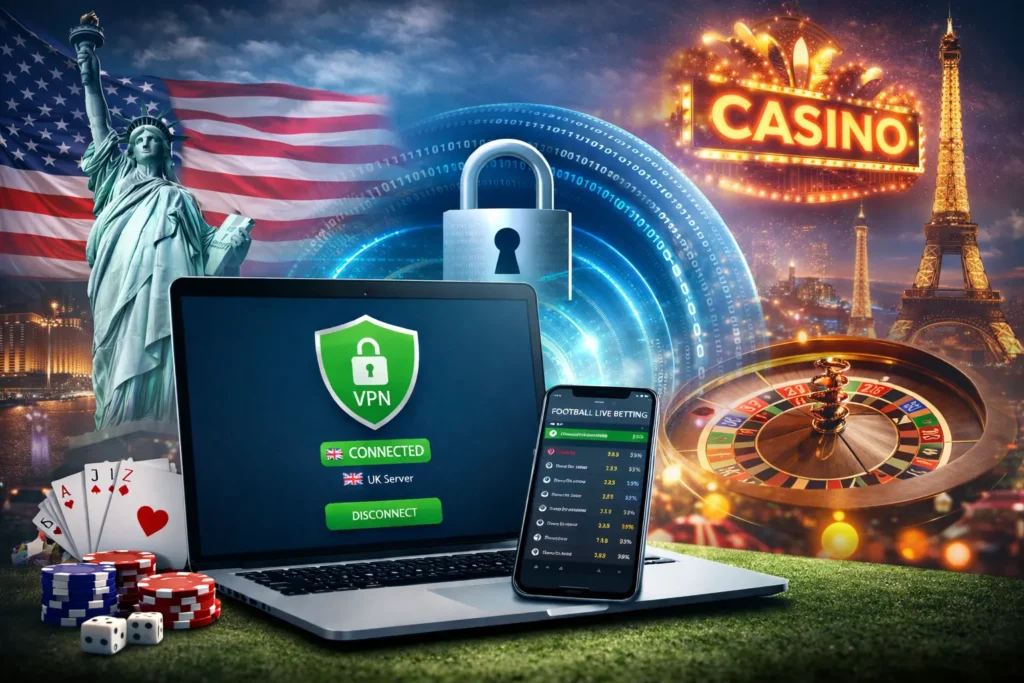 VPN för casino i USA och internationellt