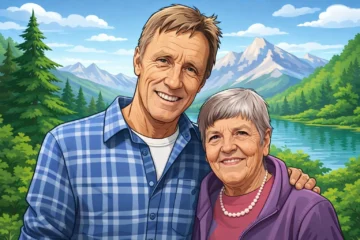 Karin Salming och Börje Salming