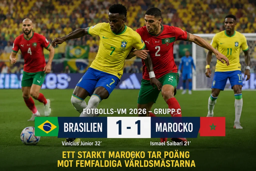 Brasilien-Marocko fotbolls-vm 2026
