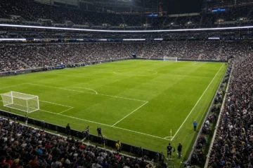 Fotbollsplan på amerikanska arenor
