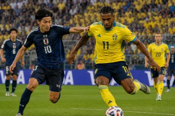 Japan mot Sverige i fotbolls-VM 2026