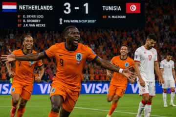 Nederländerna-Tunisien fotbolls-VM 2026