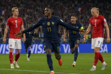Norge mot Frankrike i fotbolls-VM 2026