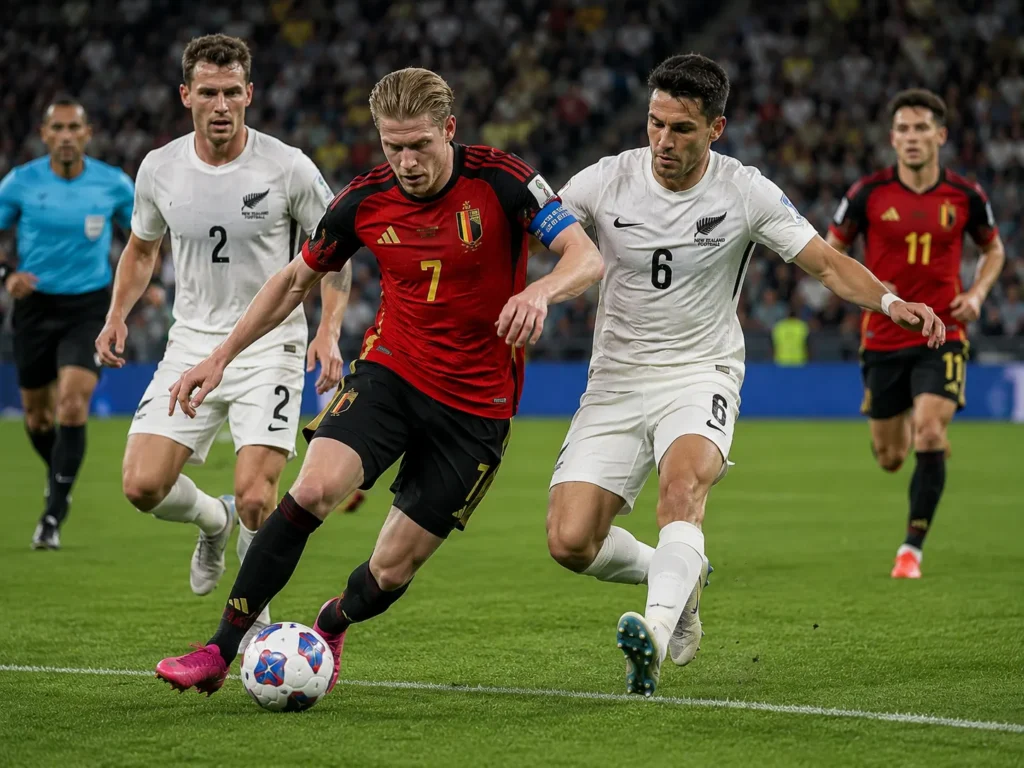 Nya Zeeland-Belgien fotbolls-VM 2026