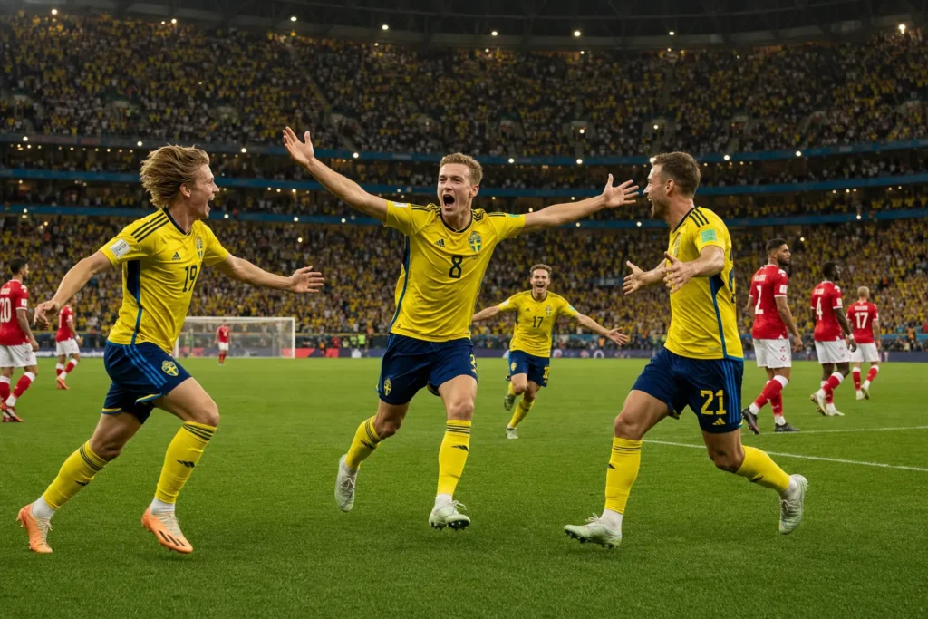 Sverige-Tunisien fotbolls-vm 2026