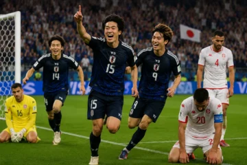 Tunisien-Japan fotbolls-VM 2026