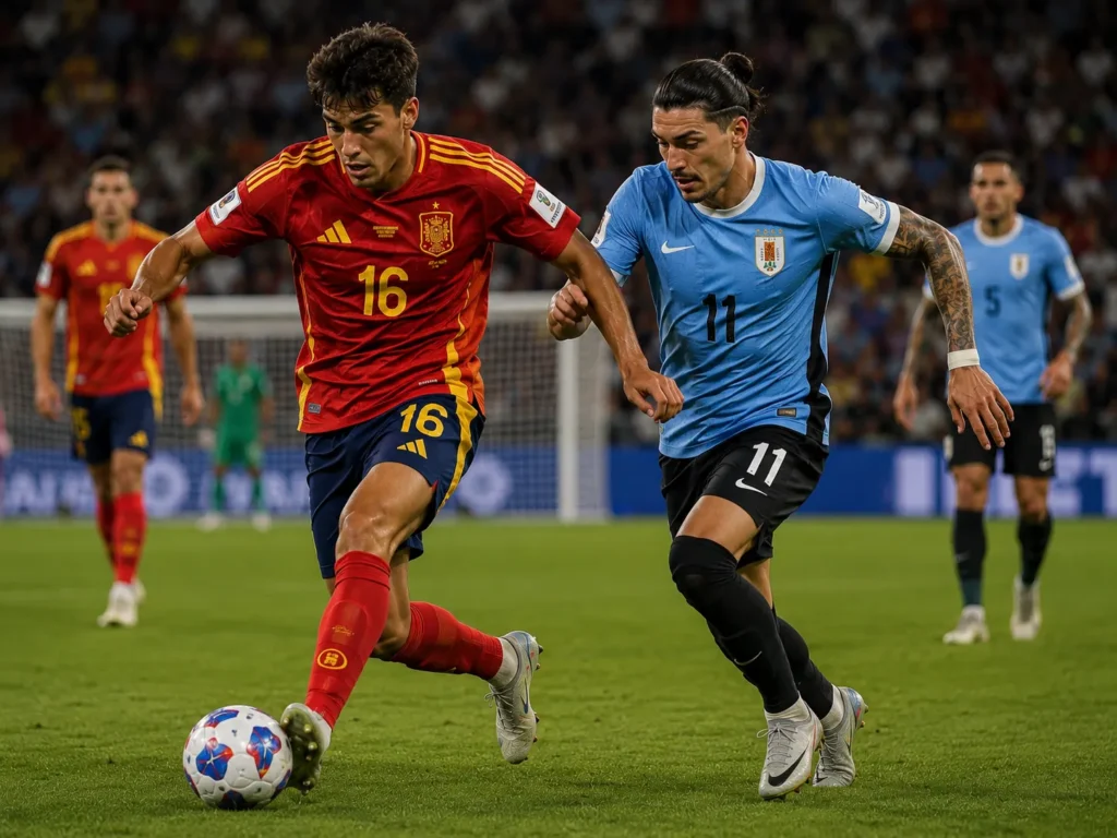Uruguay-Spanien fotbolls-VM 2026