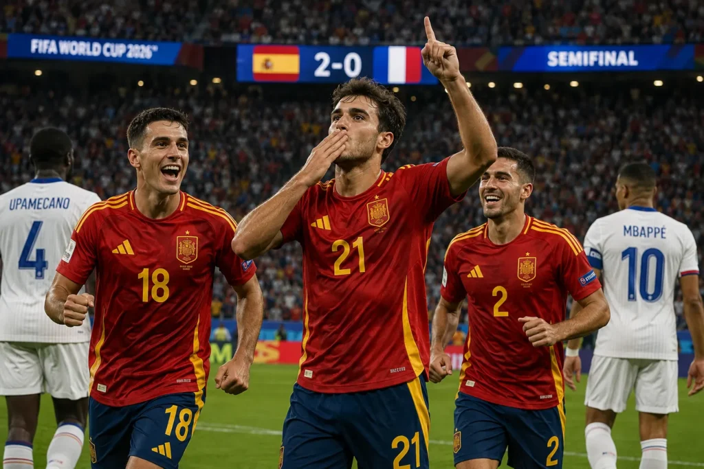 Frankrike-Spanien fotbolls-vm 2026