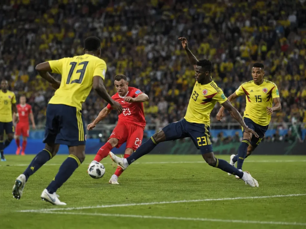 Schweiz mot Colombia i fotbolls-VM 2026