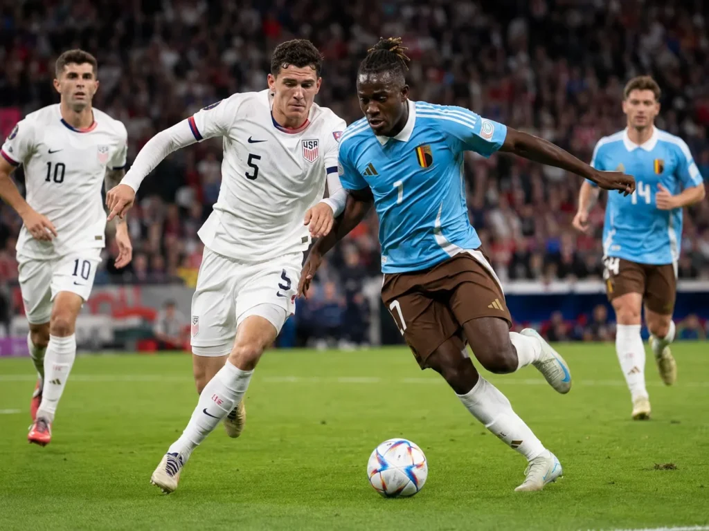 USA mot Belgien i fotbolls-VM 2026